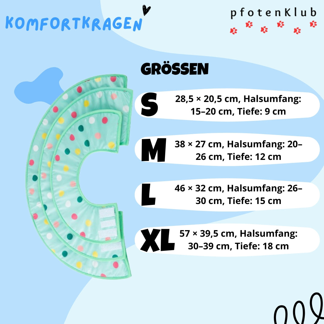 Pfotenklub Komfortkragen für Hunde & Katzen