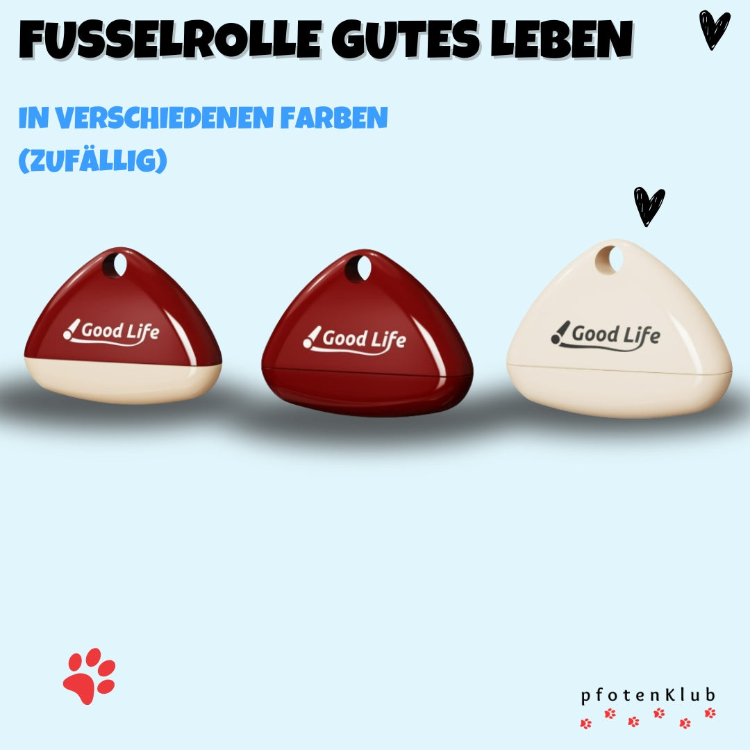 Fusselrolle waschbar & tragbar "Gutes Leben"